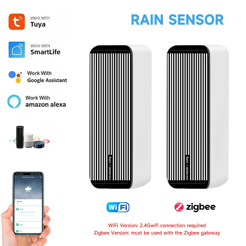 Smart Home Iot - Rain Sensor Alert Wifi Zigbee สําหรับ