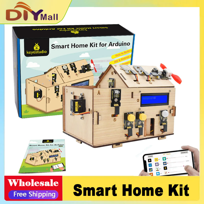 Smart Home Iot - ชุดอุปกรณ์บ้านอัจฉริยะ Keyestudio พร้อมบอร์ด PLUS ชุดเริ่มต้น Arduino