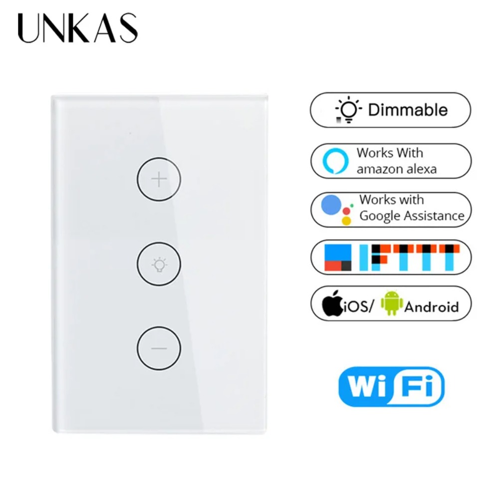 Smart Home Touchscreen Control Panel - UNKAS Life WiFi Smart Dimmer Light