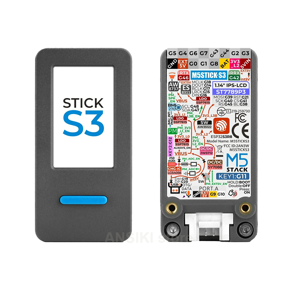 Smart Home Iot - M5Stack M5StickS3 ESP32-S3 ชุดพัฒนา IoT แบบพกพาพร้อมหน้าจอสำหรับควบคุม