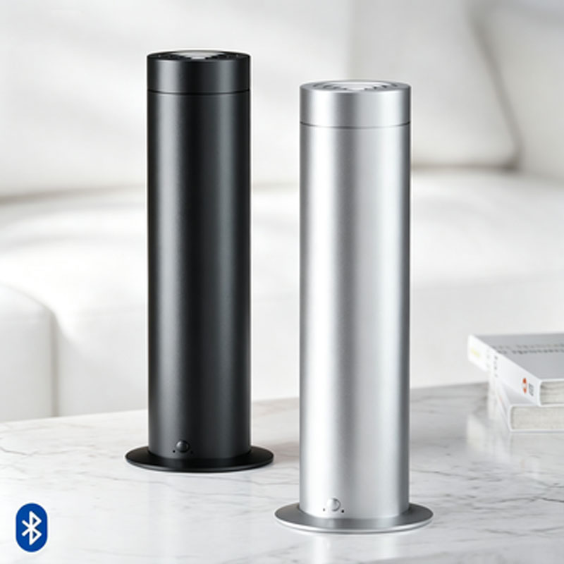 Smart Home Office - เครื่องกระจายกลิ่นอโรมาแบบไร้น้ำอัจฉริยะ ควบคุมผ่านแอปบลูทูธ เครื่องหอม น้ำมันหอมระเหย เครื่องฟอกอากาศ สำหรับบ้านและสำนักงาน