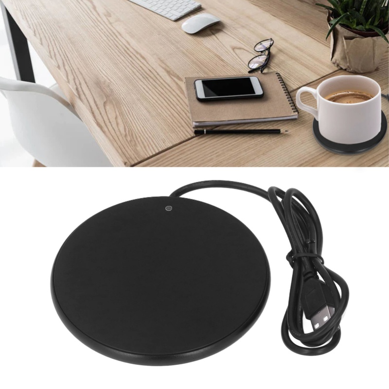 Smart Home Office - 55 ° เครื่องอุ่นแก้วกาแฟอัจฉริยะควบคุมอุณหภูมิคงที่ ใช้พอร์ต USB ประหยัดพื้นที่