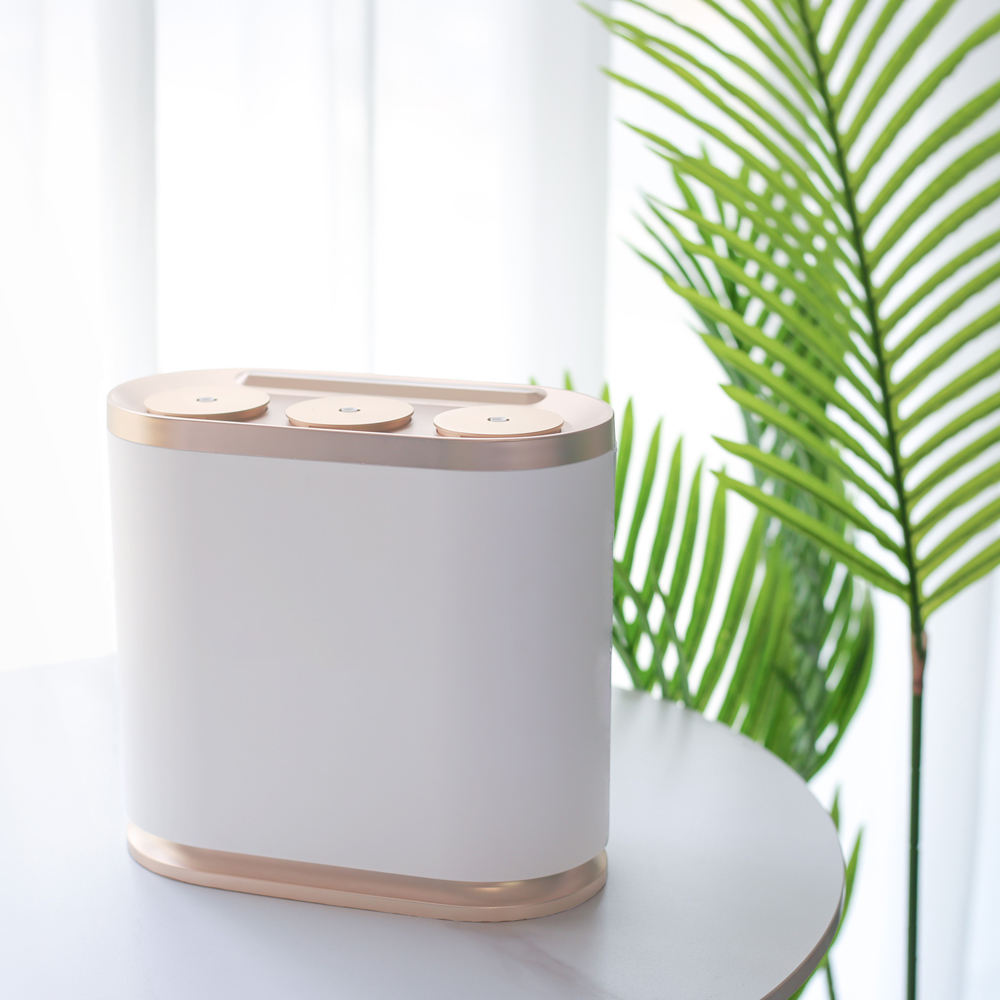 Smart Home Market - เครื่องกระจายกลิ่นอโรมาไฟฟ้าอัจฉริยะบลูทูธ ครอบคลุมพื้นที่กว้าง สำหรับการตลาดกลิ่นหอมในบ้าน พร้อมบริการติดฉลากส่วนตัว