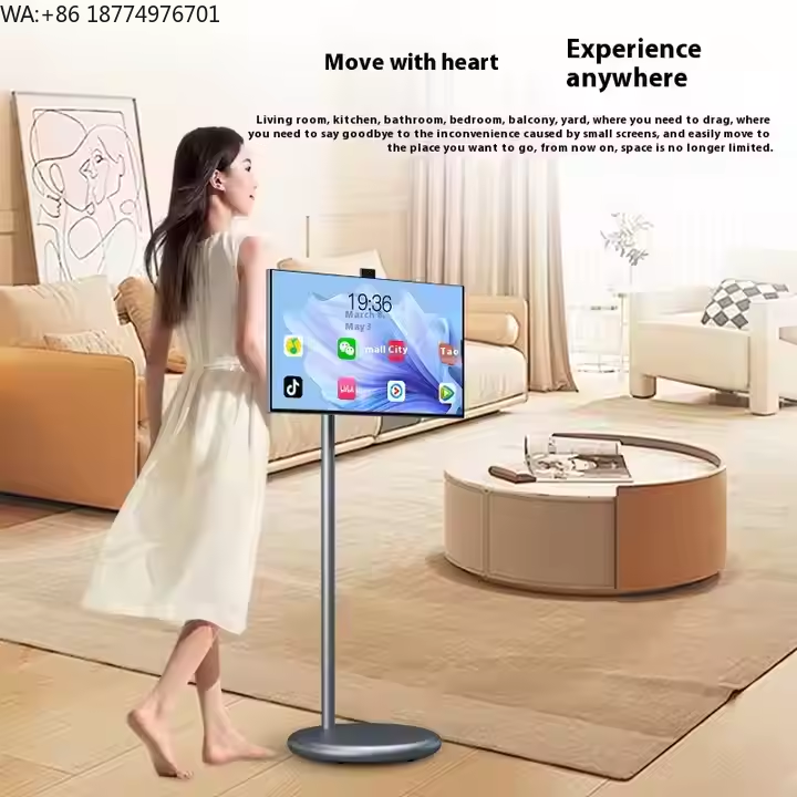 Smart Home Office - ทีวีพกพาแอลซีดีขนาด 24 นิ้ว ระบบแอนดรอยด์ 12 หน้าจอสัมผัสแบบดิจิตอลอัจฉริยะ