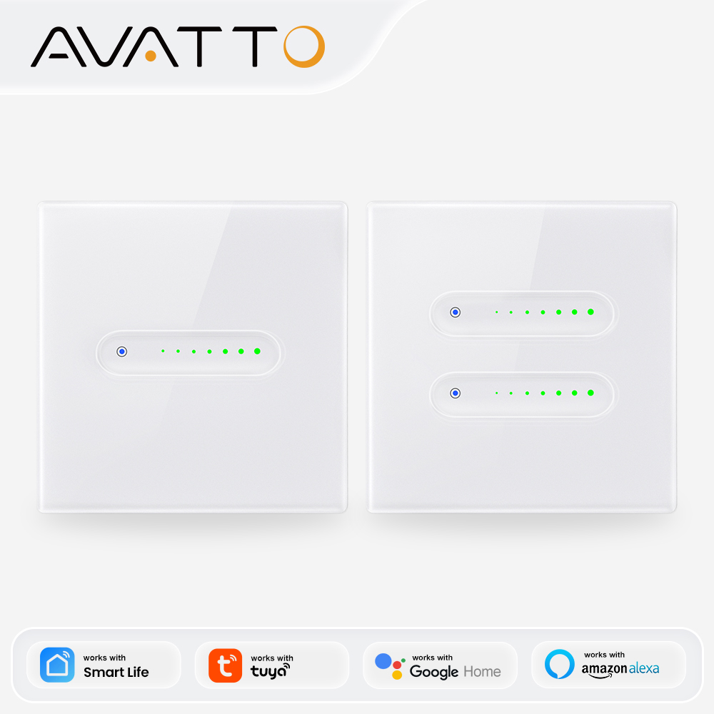 Smart Home Touchscreen Control Panel - AVATTO WiFi 1/2 Gang Smart Dimmer