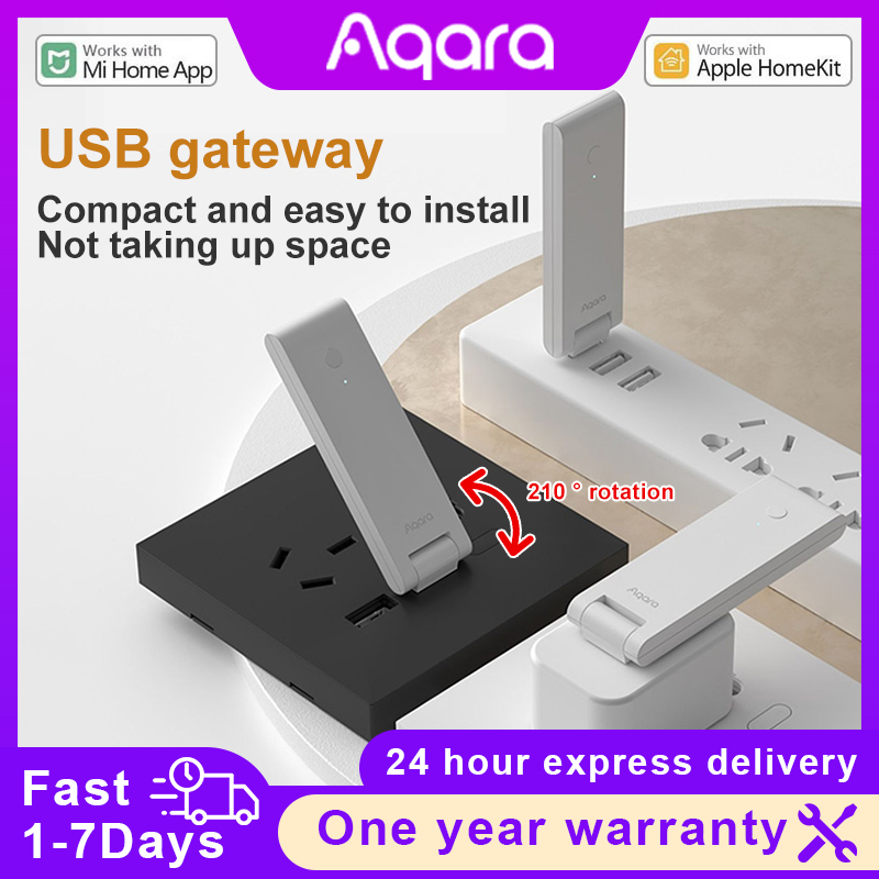 Smart Home Hub Xiaomi - Aqara E1 Gateway Zigbeeสมาร์ทโฮมพอร์ตUSB Mini Hubเชื่อมต่อไร้สายรีโมทคอนโทรลAppสําหรับXiaomi