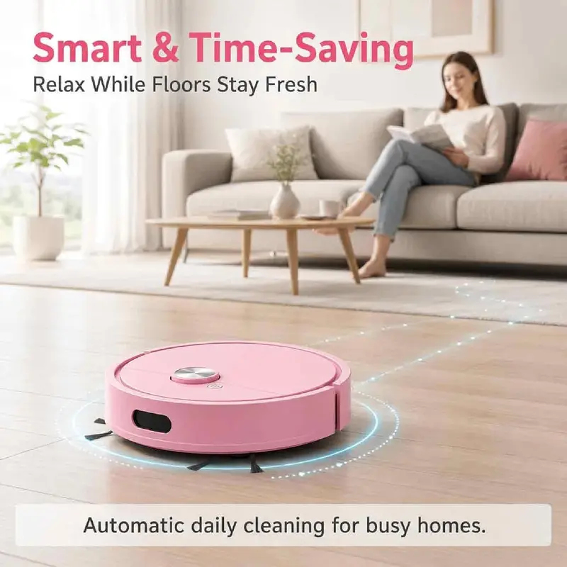 Smart Home Office - หุ่นยนต์ดูดฝุ่นถูพื้น 3 in 1 แบบชาร์จ USB
