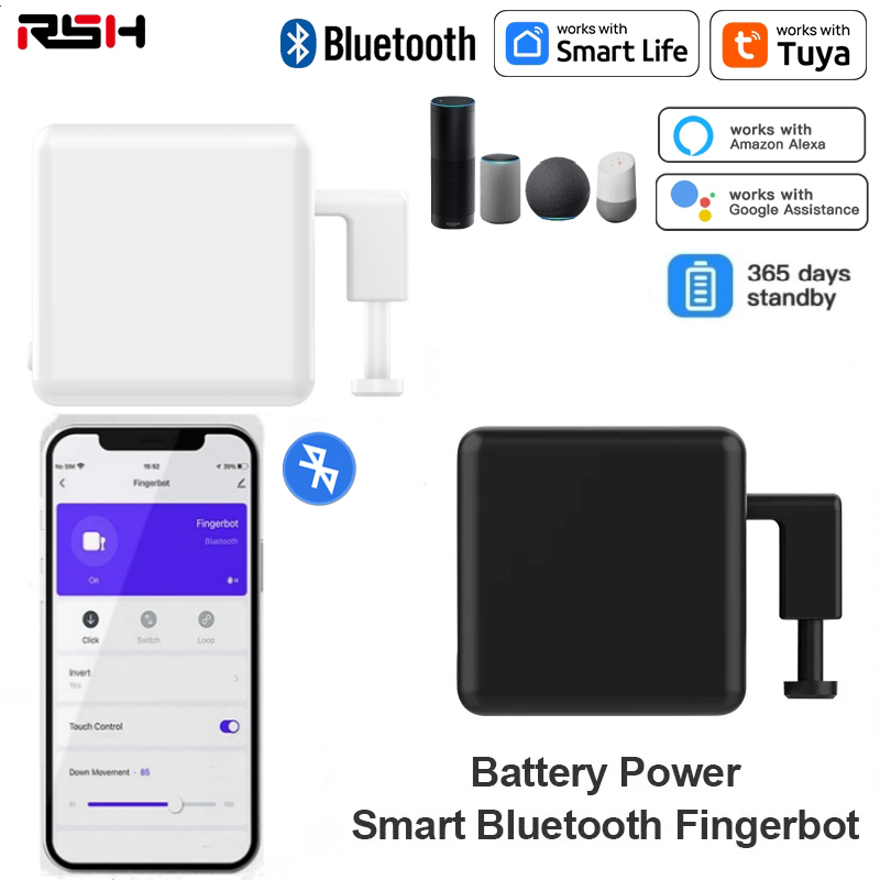 Smart Home Japan - ตัวควบคุมสวิตช์อัจฉริยะ RSH Smart Fingerbot ใช้งานร่วมกับ Tuya