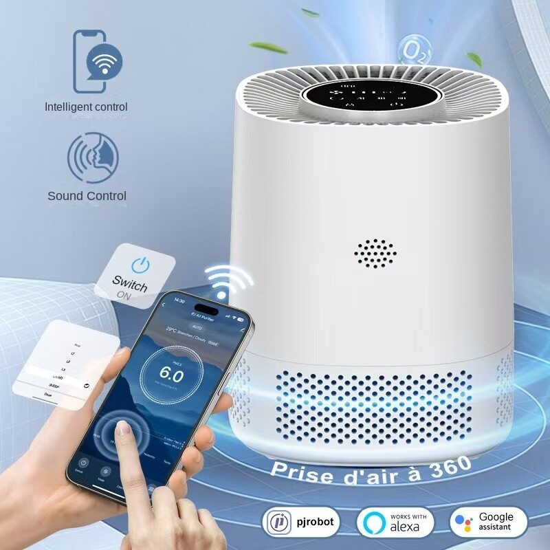 Smart Home Control - เครื่องฟอกอากาศอัจฉริยะสำหรับบ้าน พร้อมควบคุมผ่านแอปพลิเคชัน กำจัดฟอร์มาลดีไฮด์ กลิ่นควัน ฝุ่นละออง และขนสัตว์เลี้ยง