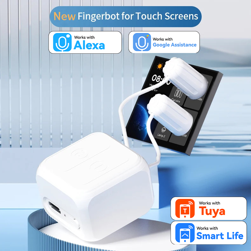 Smart Home Japan - สวิตช์สัมผัสไร้สาย BLE หุ่นยนต์ฟิงเกอร์บอทหน้าจอสัมผัส ใช้งานร่วมกับ Tuya Smart