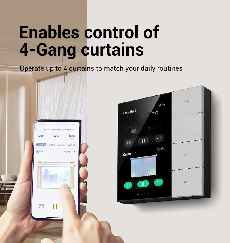 สวิตช์ติดผนังอัจฉริยะ 4 ช่อง Z - Smart Home Control บทวิจารณ์และราคา