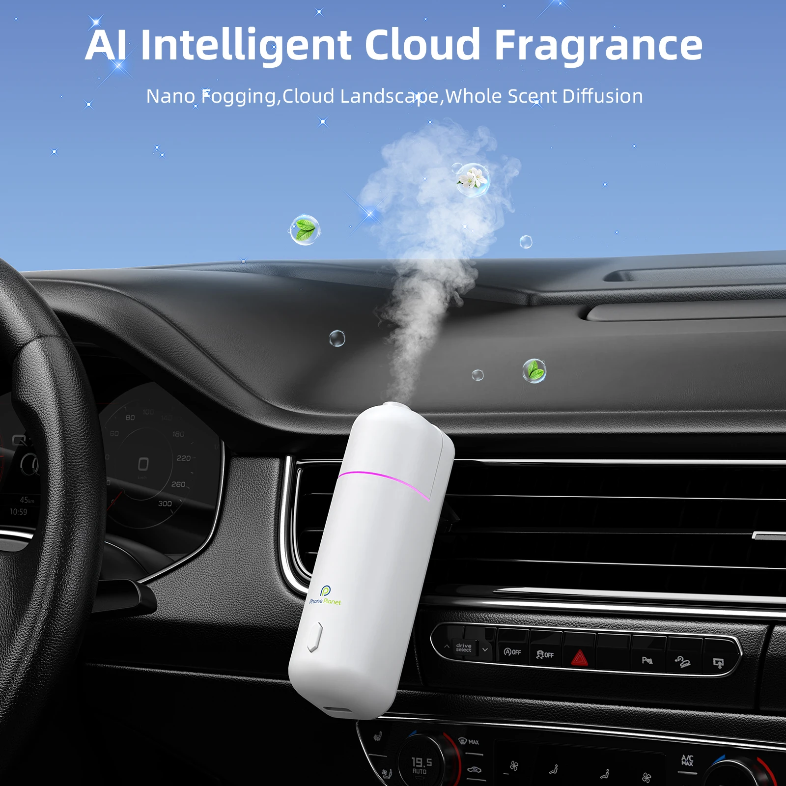 น้ำหอมปรับอากาศในรถยนต์อัจฉริย - Smart Humidifier บทวิจารณ์และราคา