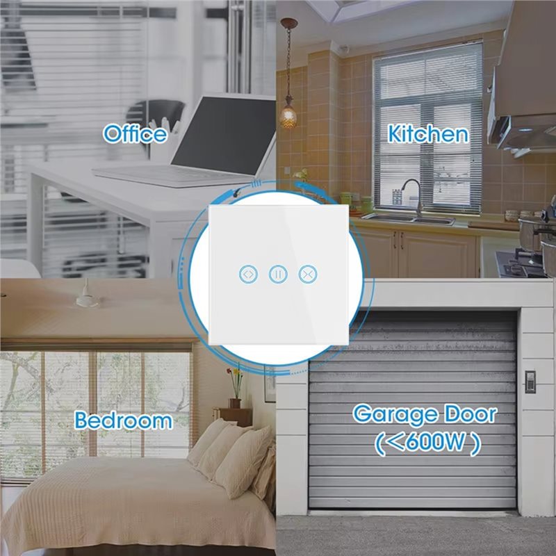 สวิตช์ม่านม้วนไฟฟ้าแบบ Wifi ยี - Smart Home Market บทวิจารณ์และราคา