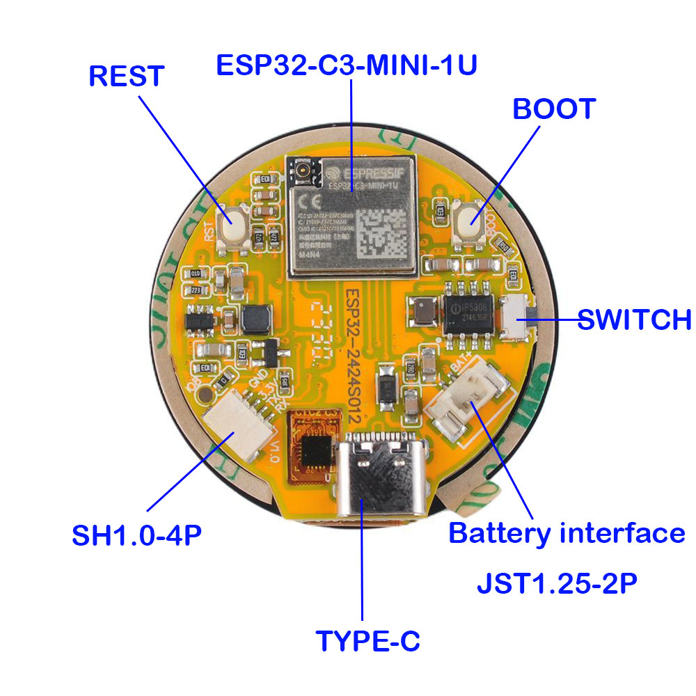 จอแสดงผล ESP32 1.28นิ้ว ESP32- - Smart Home Iot บทวิจารณ์และราคา