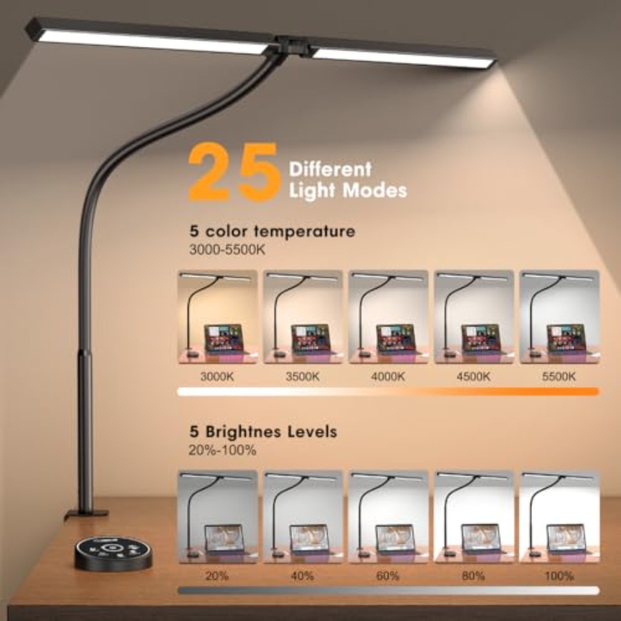 โคมไฟตั้งโต๊ะ LED สำหรับสำนักง - Smart Home Office บทวิจารณ์และราคา