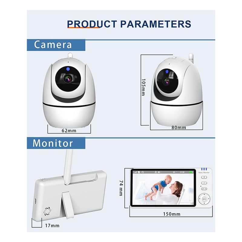 ABUL-วิดีโอเบบี้มอนิเตอร์ 2.4G - Smart Home Video บทวิจารณ์และราคา