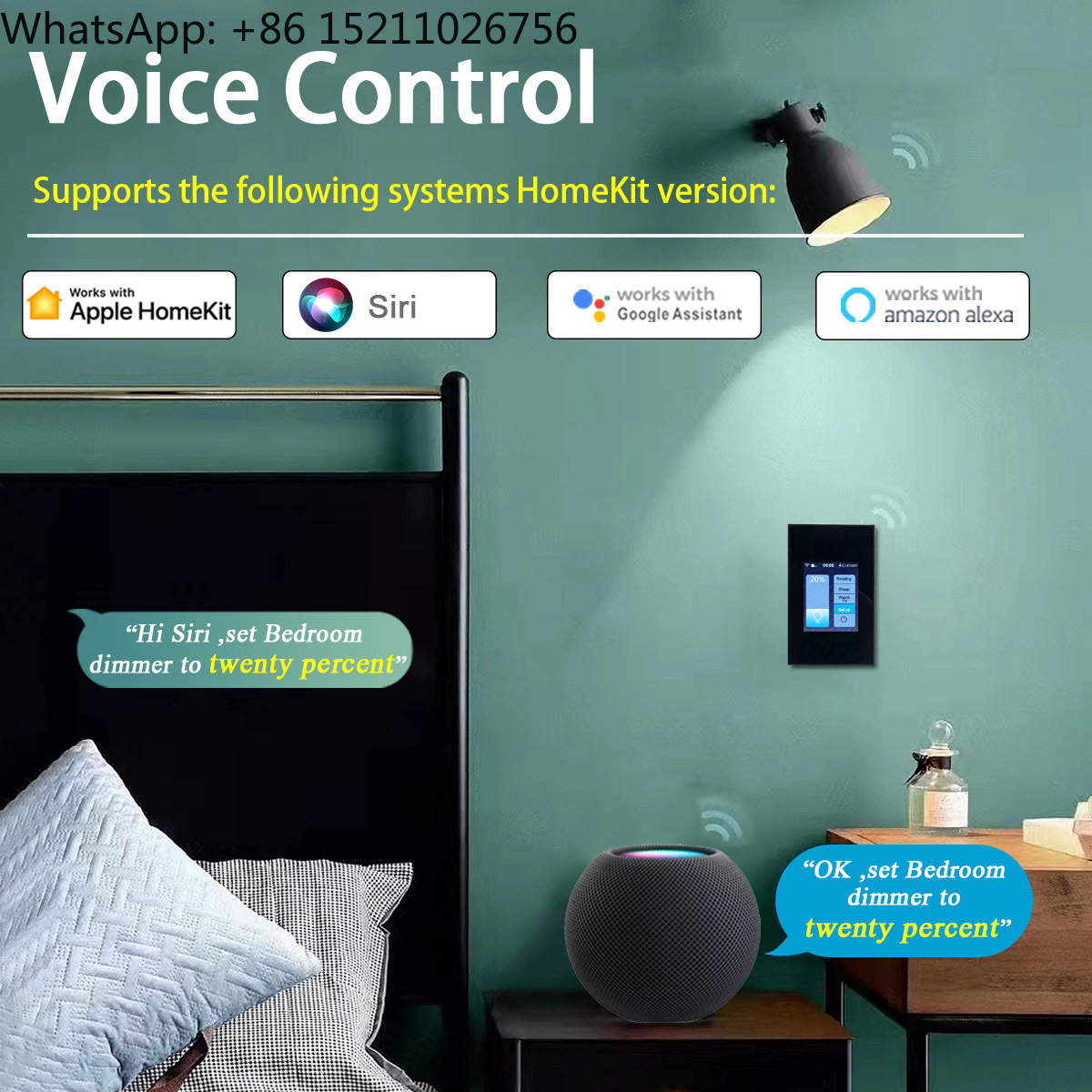 แผงควบคุมหน้าจอสัมผัส LCD Lanb - Smart Home Touchscreen Control Panel บทวิจารณ์และราคา
