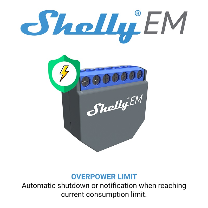 สวิตช์ควบคุมอัจฉริยะ SHELLY EM - Smart Home Control บทวิจารณ์และราคา