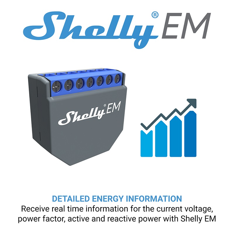สวิตช์ควบคุมอัจฉริยะ SHELLY EM - Smart Home Control บทวิจารณ์และราคา