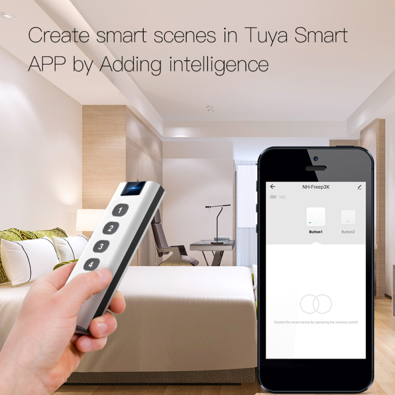 Tuya ZigBee สมาร์ทฉากสวิทช์ 1- - Smart Home Hub Xiaomi บทวิจารณ์และราคา
