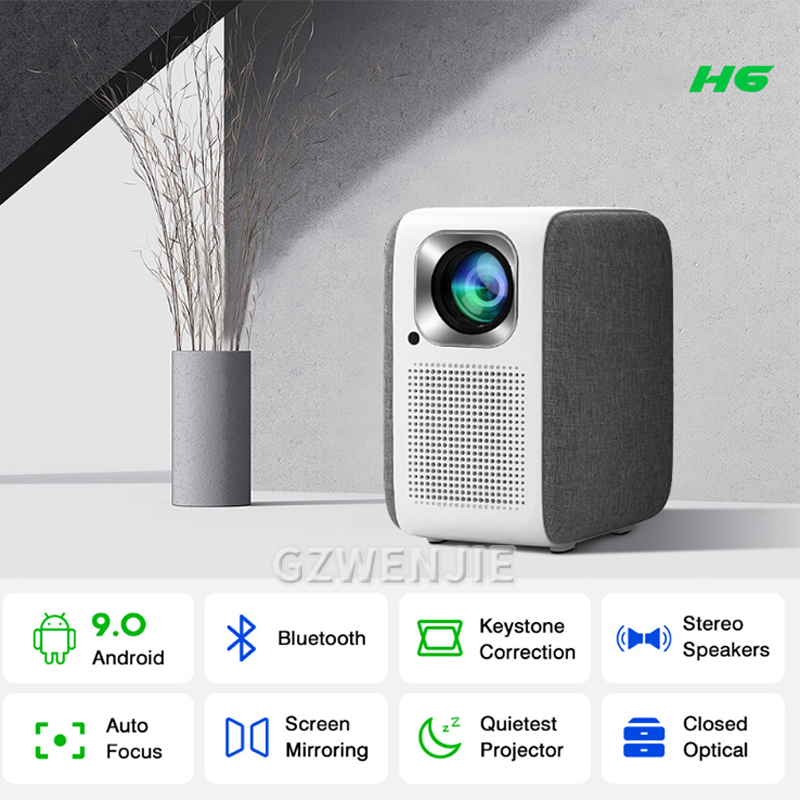 H6 มินิโปรเจคเตอร์ LED 1080P ฟ - Smart Home Video บทวิจารณ์และราคา