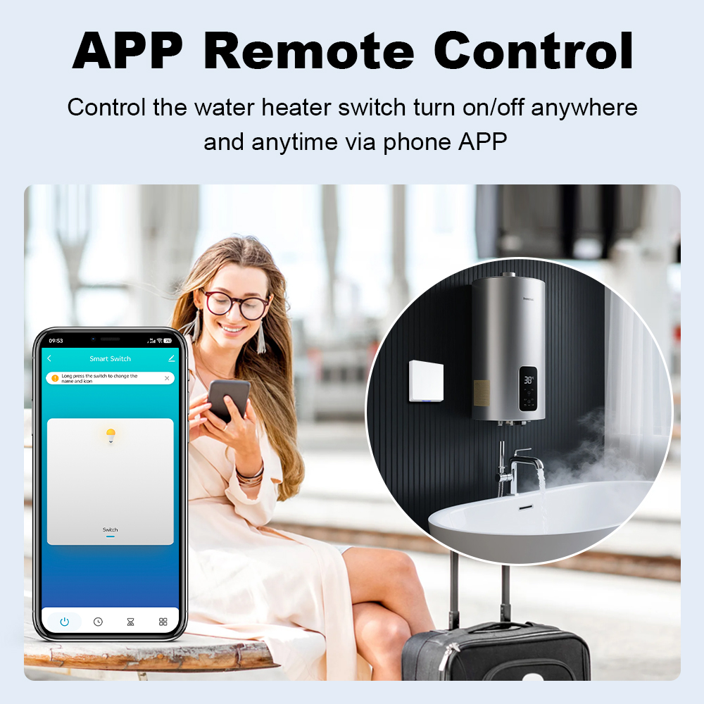สวิตช์ควบคุมเครื่องทำน้ำร้อนอั - Smart Home Voice Control บทวิจารณ์และราคา