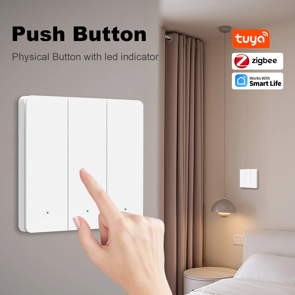 สวิตช์กดแบบ ZigBee Smart Life  - Smart Home Voice Control บทวิจารณ์และราคา
