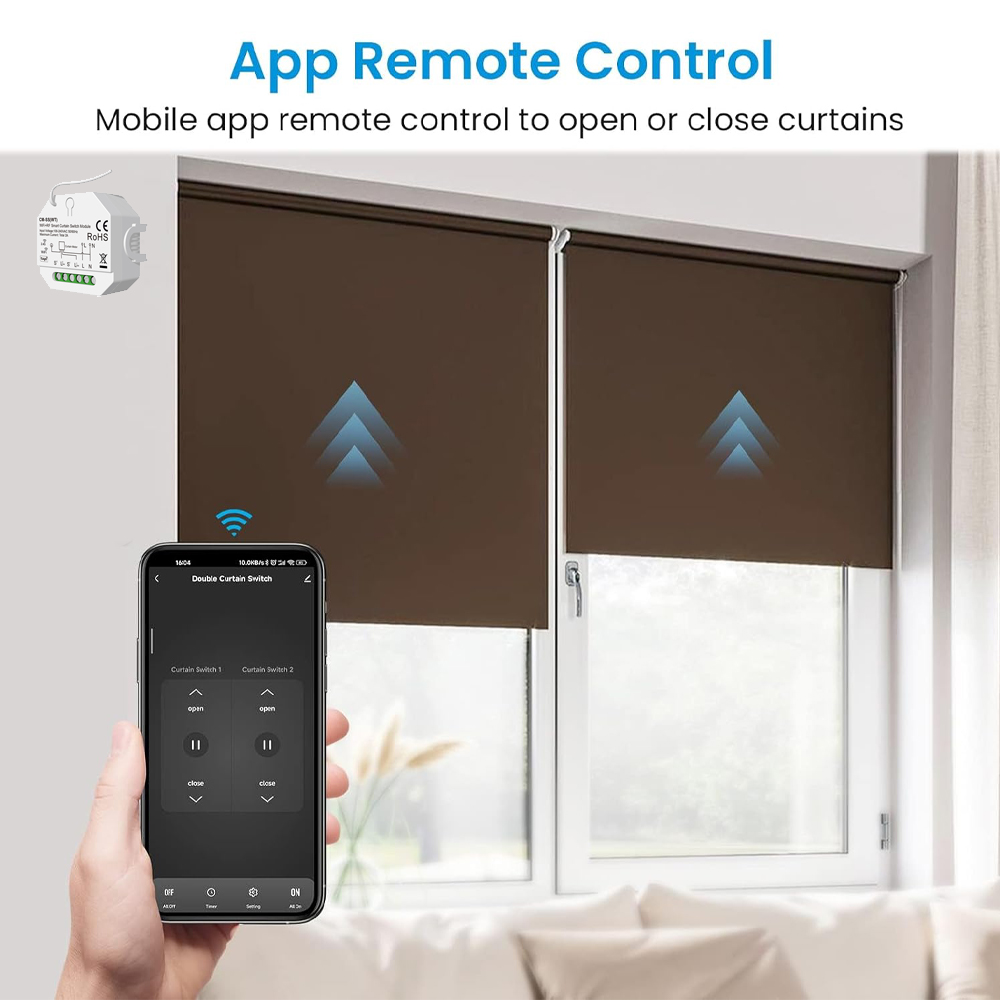 สวิตช์ม่านอัจฉริยะสำหรับมอเตอร - Smart Home Voice Control บทวิจารณ์และราคา