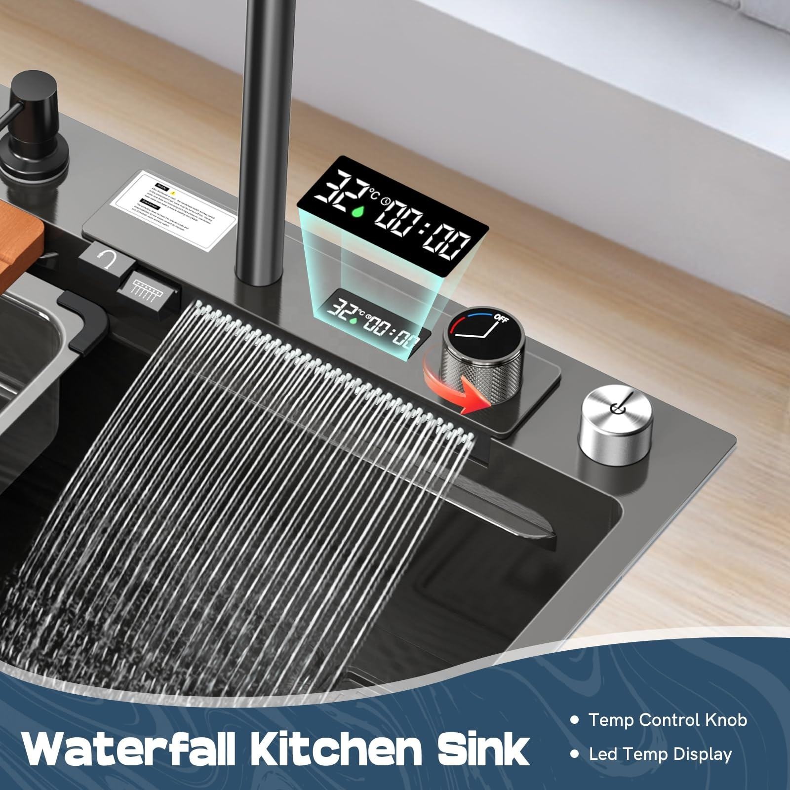 ก๊อกน้ำอ่างล้างจานดิจิตอลสแตนเ - Smart Home Hotel บทวิจารณ์และราคา