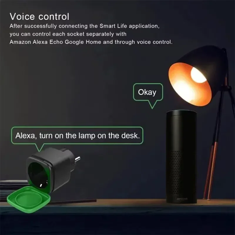 ปลั๊กไฟอัจฉริยะ Tuya EU 16A Wi - Smart Home Voice Control บทวิจารณ์และราคา