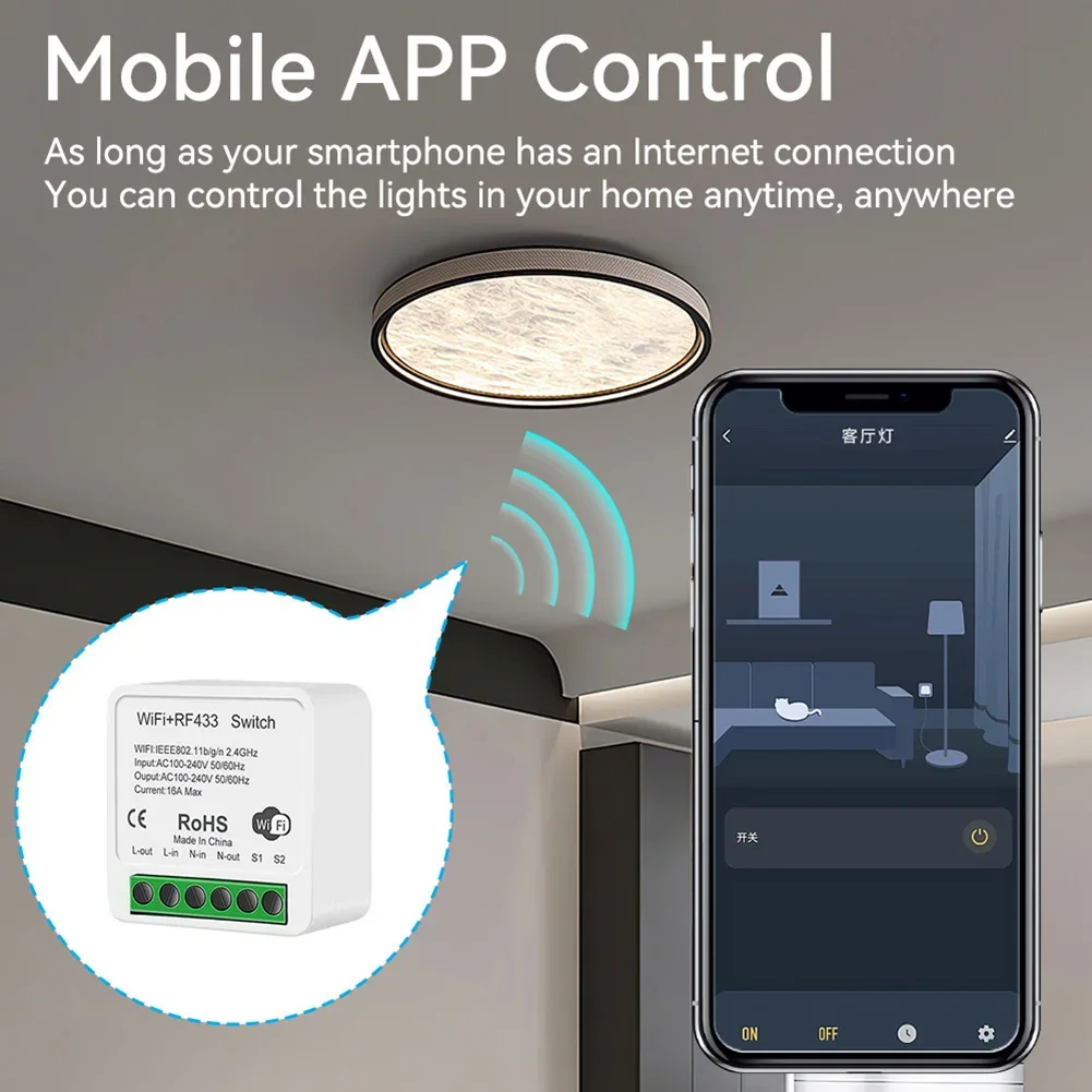 โมดูลควบคุมด้วยเสียง WiFi RF43 - Smart Home Voice Control บทวิจารณ์และราคา