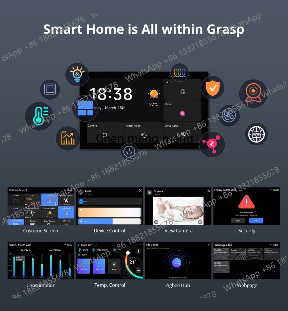แผงควบคุมบ้านอัจฉริยะ NSPanel  - Smart Home Touchscreen Control Panel บทวิจารณ์และราคา