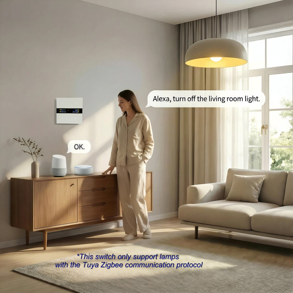 แผงสวิตช์อัจฉริยะ M8 Pro Zigbe - Smart Home Voice Control บทวิจารณ์และราคา