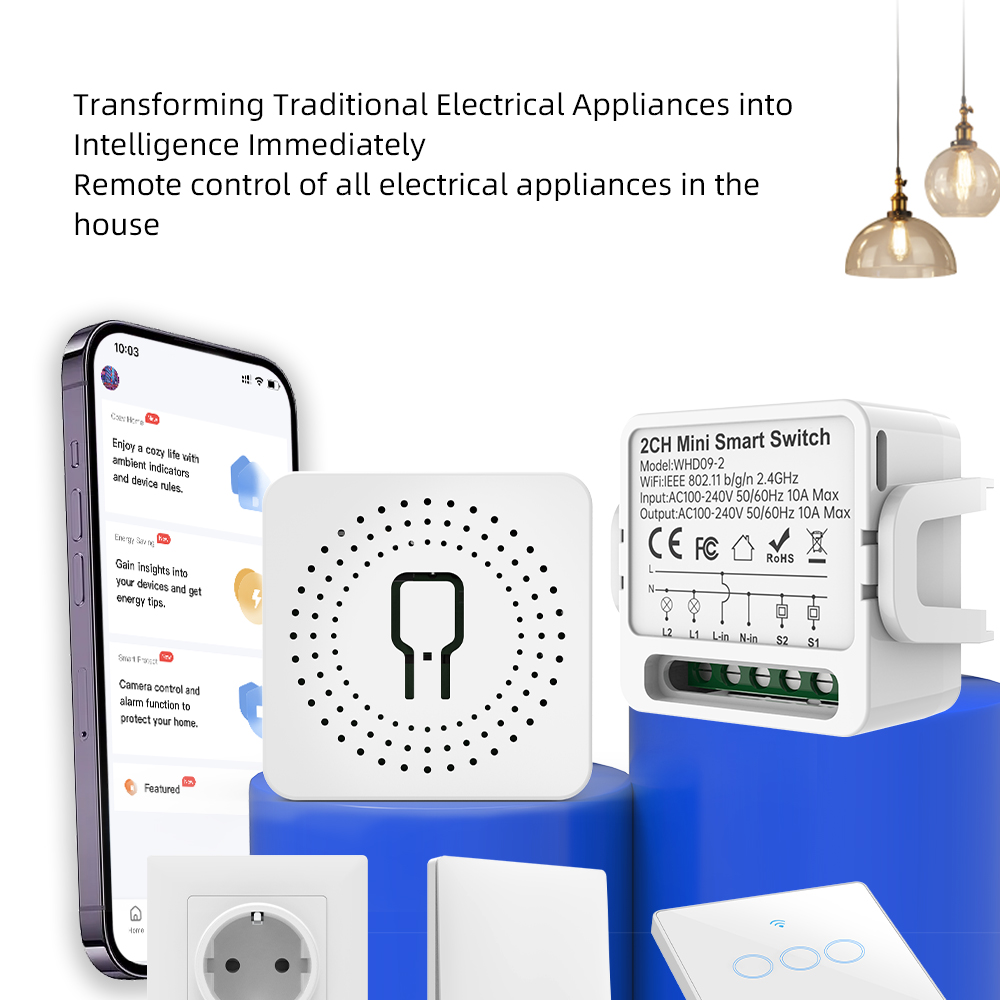 สวิตช์อัจฉริยะ Tuya แบบ 2 ทาง  - Smart Home Voice Control บทวิจารณ์และราคา