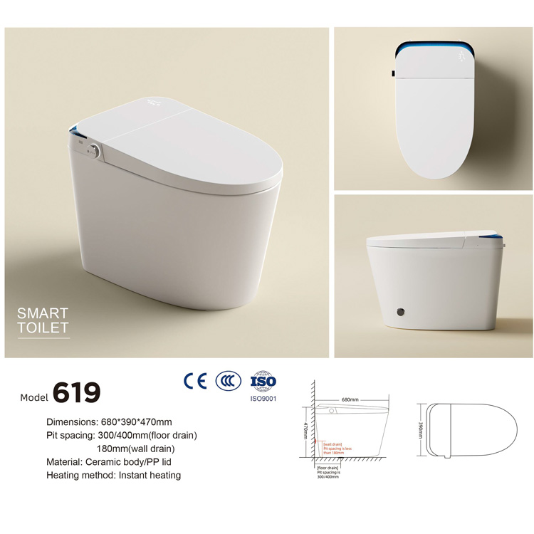 สุขภัณฑ์อัจฉริยะทรงสี่เหลี่ยมห - Smart Home Hotel บทวิจารณ์และราคา