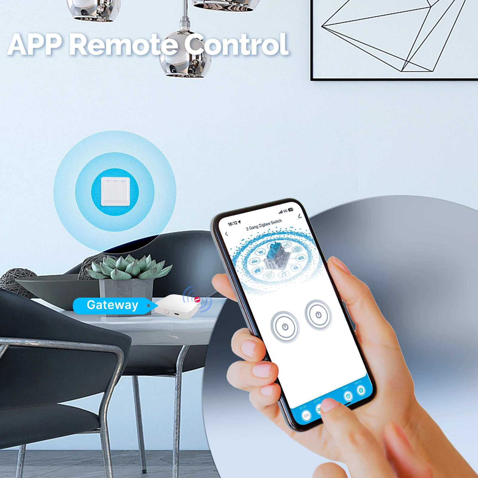 สวิตช์ไฟอัจฉริยะ MOES ZigBee T - Smart Home Voice Control บทวิจารณ์และราคา