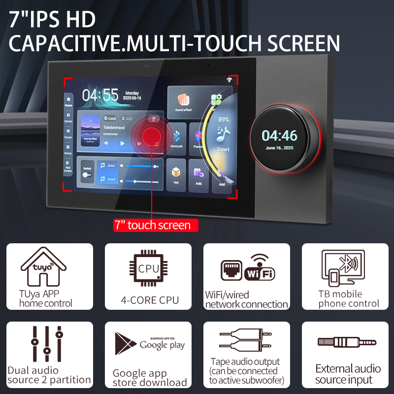 เครื่องเล่นเพลงพื้นหลังสำหรับบ - Smart Home Touchscreen Control Panel บทวิจารณ์และราคา